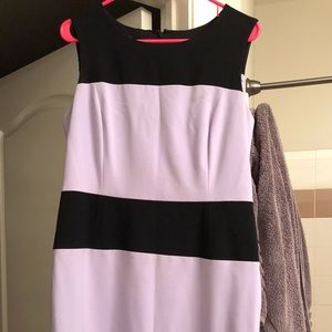EUC Lilac and black tiered Nine West dress